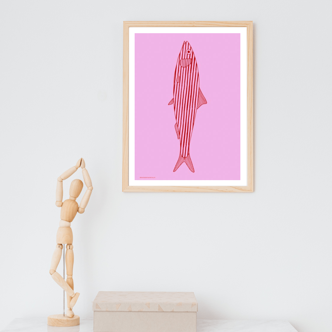 *DIGITAL PRINT* Solo sardine digital printable art print - Art prints - Made by Saskia