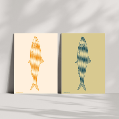 *DIGITAL PRINT* Solo sardine digital printable art print - Art prints - Made by Saskia