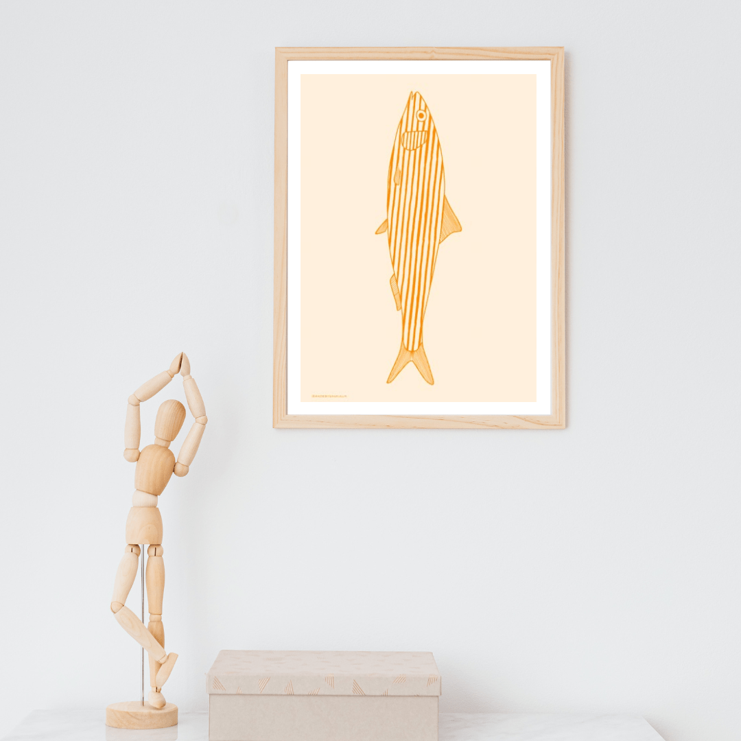 *DIGITAL PRINT* Solo sardine digital printable art print - Art prints - Made by Saskia